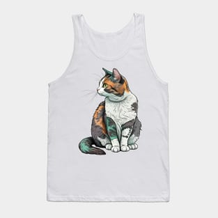 Cat Lady Beautiful - Cat Faces Cute Girls Womens Tank Top